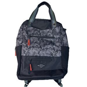 Sherpani Camden Gray Camo 3-1 Backpack Tote Shoulder Bag Crossbody 15 Excellent